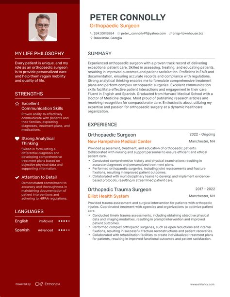 3 Successful Orthopaedic Surgeon Resume Examples And Writing Tips for 2024
