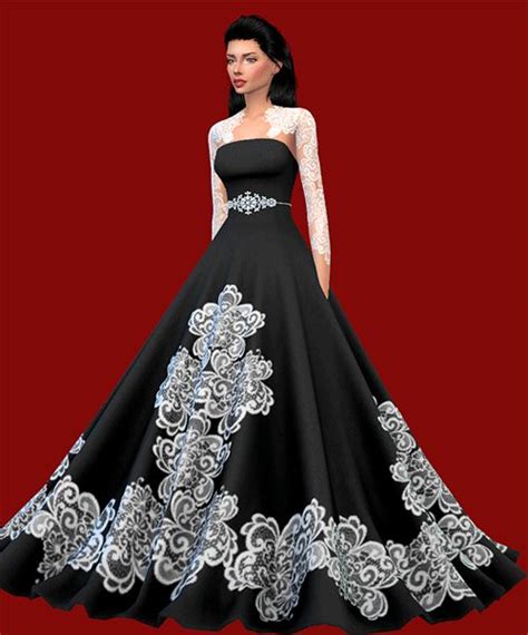 Wedding Dress Recolor Needs Mesh Colors Belt In Recommended