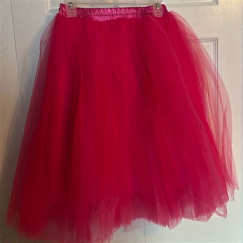 Layer Hot Pink Tulle Barbie Skirt Gem