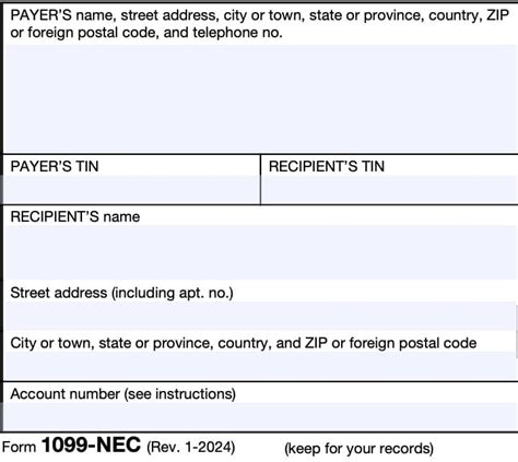 IRS Form 1099-NEC Instructions - Nonemployee Compensation