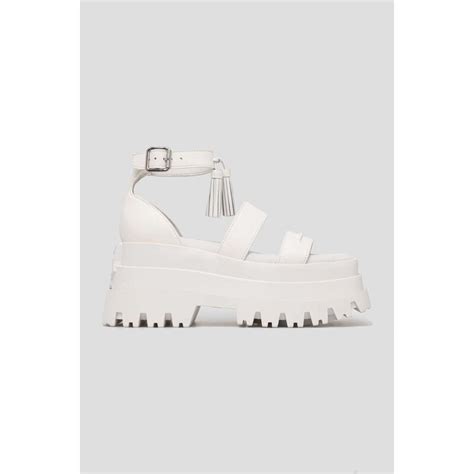 Naked Wolfe sandały skórzane Dare damskie kolor biały na platformie GLAMI pl