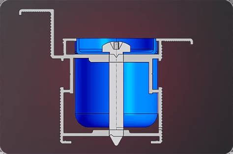 Угловое соединение профиля алюминиевой дверной коробки скрытого монтажа ...