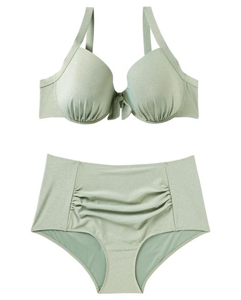 Glitzernder Bikini Janina Curved Khaki G Nstig Bei Kik