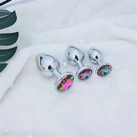 BDSM Sm Set Metal Butt Anal Plug Pcs Adult Toy