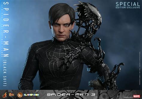 Hot Toys Mms B Spider Man Th Scale Spider Man Black Suit Collectible Figure