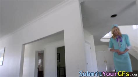 Stewardess Rewarded With A Creamy Facial Babe Porn XHamster