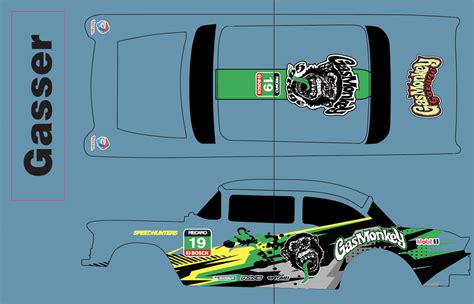 Gas Monkey Waterslide Decals 1 64 For Hot Hw 55 Gasser All Cars1 64 140 EBay