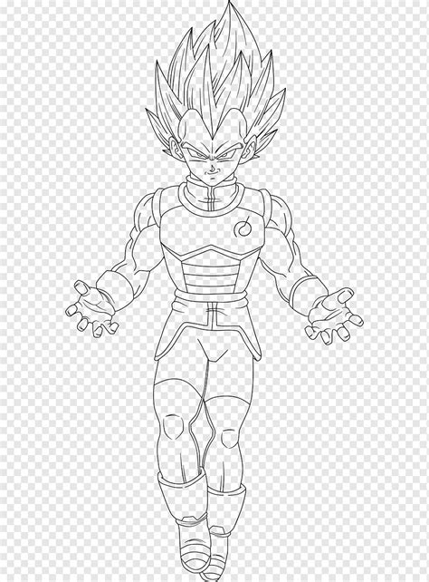 Vegeta Goku Nappa Frieza Sketch Goku Monochrome Cartoon Fictional The