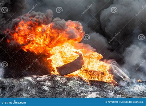 flame  rubber tires stock image image  heat firefighter