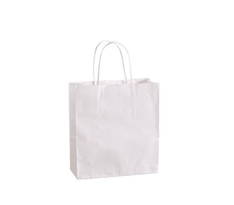 White Paper Bags With Twisted Handles Biofriendlypacks