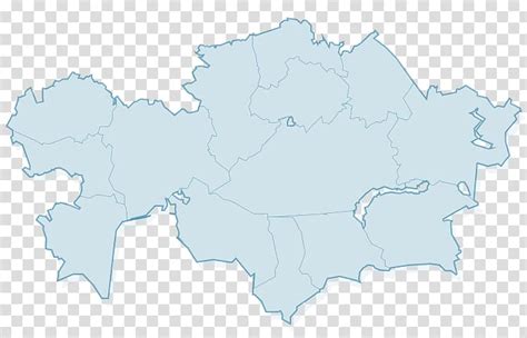 Контурная карта казахстана