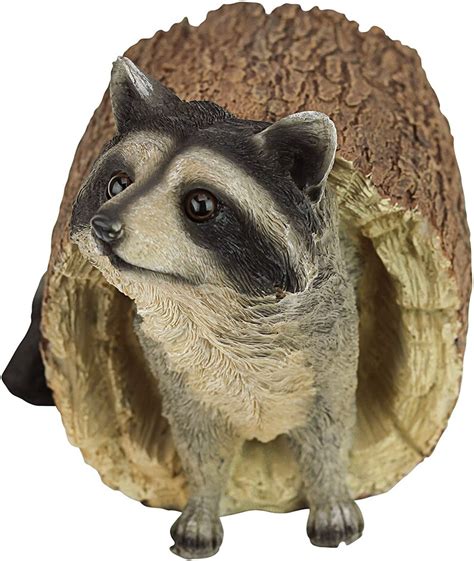 Raccoon Garden Animal Statue 10 Inch Etsy