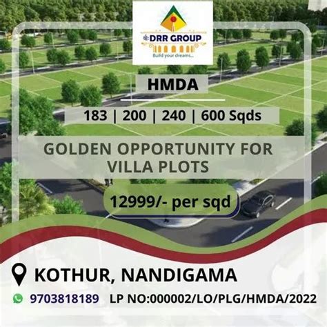 Hmda Approved Open Plots For Sale Nandigama HMDA Plots For Sale By