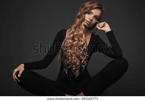 Studio Portrait Sexy Long Hair Blonde Stock Photo 501545773 Shutterstock