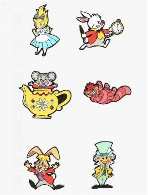 Alice In Wonderland Character Blind Box Loungefly Pins At Hot Topic Disney Pins Blog