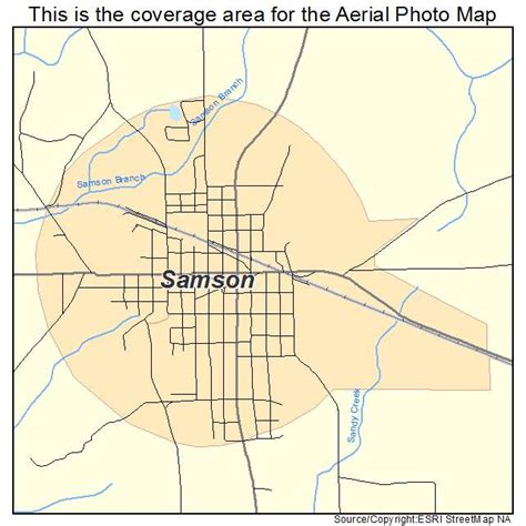 Aerial Photography Map of Samson, AL Alabama