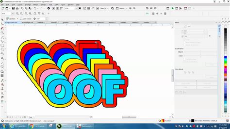 Corel Draw Tips Tricks Off Set Letter In Colors Part Fill Tool