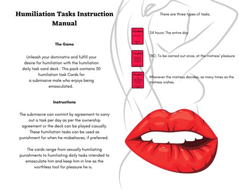 The Submissive Male Humiliation Sex Bundle Includes Femdom Cards Humiliation Tasks Small