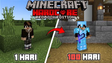 100 Hari Minecraft Hardcore Bedrock Edition 1 19 YouTube