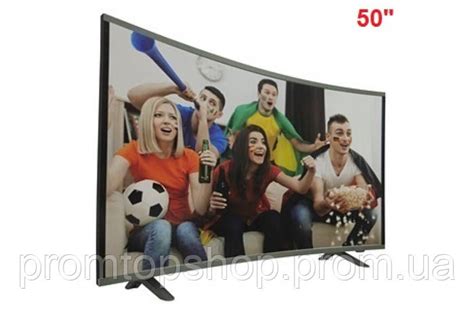 Купить Телевизор 50" Smart COMER 4K Android 7.1 1/4 Изогнутый Андроид ...
