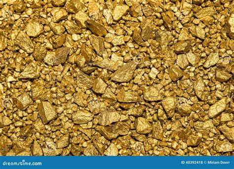Background Of Gold Nuggets Stock Photo Image Of Pure 40392418