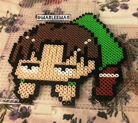levi ackerman | Pixel art, Perler creations, Mario characters