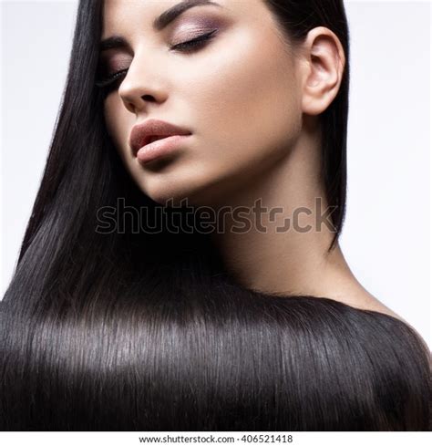 Beautiful Brunette Girl Move Perfectly Smooth Stock Photo Shutterstock