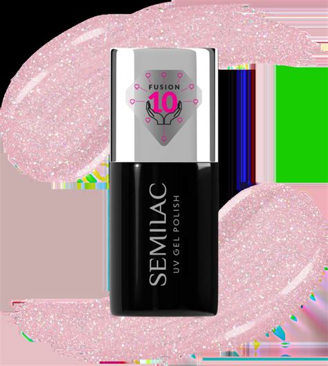 SEMILAC Lakier Hybrydowy Nr 805 Glitter Dirty Nude Rose 7 Ml