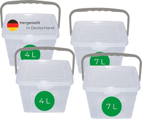 Novaliv Sparset X Waschmittelbox Mit Deckel Liter Liter I