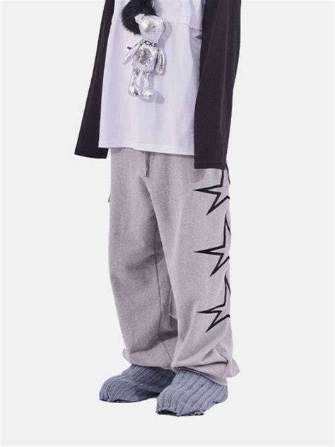 fuck boy 퍽보이 실시간 인기 스타일 FUCK STAR CARGO SWEATPANTS GREY 온더룩