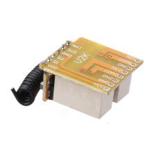RECEPTOR RF MINI 433MHZ 3.7-24VDC CON RELÉ DE 2CANALES