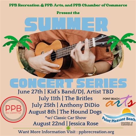 Ppb Recreation Committee Summer Concert Series Ocean County Tourism