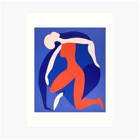 Blue Nude Matisse Poster Minimalistic Blue Matisse Poster Henri Matisse Poster Matisse