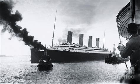 Titanic Leaving Southampton Photograph By The Titanic Project