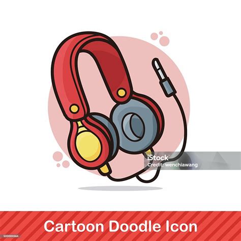 Headphone Doodle Stock Illustration Download Image Now Backgrounds
