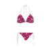 Skulls Butterflies On Pink Custom Bikini Swimsuit Id D