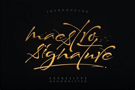 Descargar Fuente Maestro Signature Gratis En Ifont