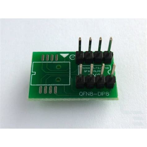 Adapter 6x5mm WSON8 / SON8 / DFN8 / MLF8 / MLP8 to DIP8 for programmer
