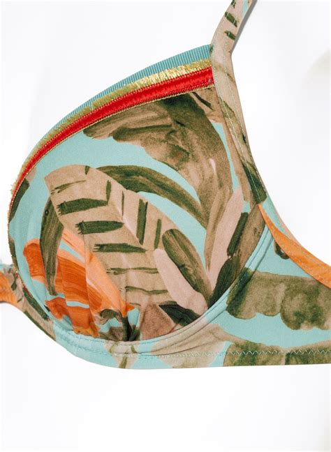 Watercult B Gel Bikini Top Vitamine Sea In Mint Gr N
