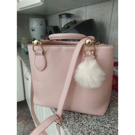 Bolsa Nude Pompom Shopee Brasil