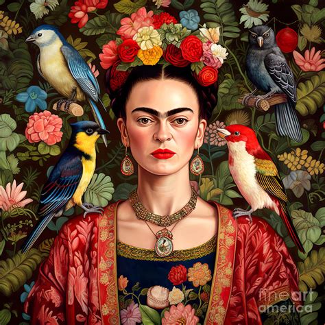 Frida Kahlo Painting 6 By Mark Ashkenazi