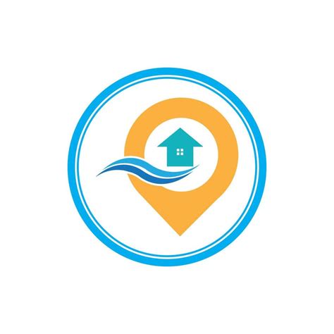 Une Maison Emplacement Logo Accueil Emplacement épingle Maison Logo