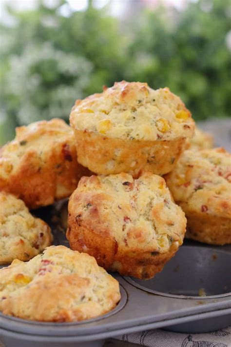 Savoury Muffins Recipe Ham Corn And Cheese Bake Play Smile