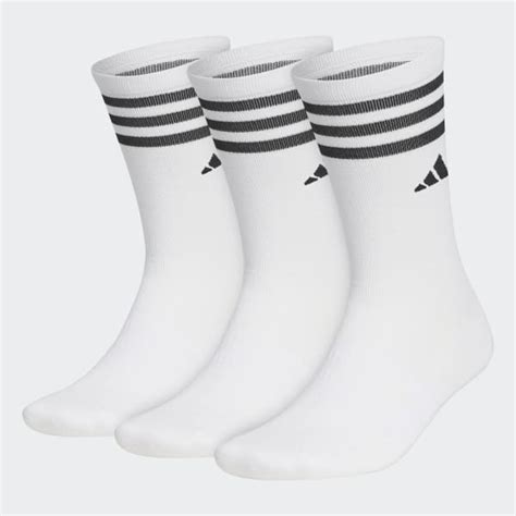 adidas Crew Golf Socks 3 Pairs - White | adidas Philippines