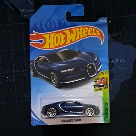 Jual Hot Wheels Bugatti Chiron Blue China Card Stiker Shopee Indonesia