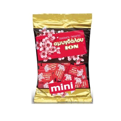 Amigdalou Mini Miik Chocolate With Almonds 360g Ion Agora