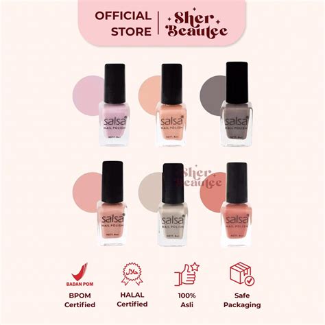 Jual Salsa Nail Polish Nude Nude Glam Ml Kuteks Cat Kuku Shopee Indonesia