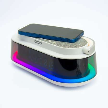 Умная колонка с ручкой 6 в 1 часы CASTLELADY ночник с беспроводной ...