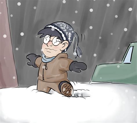 Wintery Snowfalls By Warahi On Deviantart