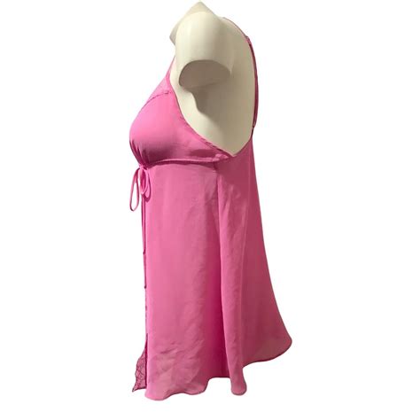 Victoria S Secret Lingerie Babydoll Sexy Chemise Lace Pink Size M Ebay